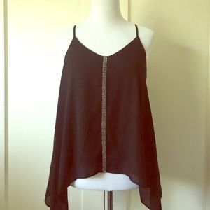Elegant Francesca’s Beaded Tank Top